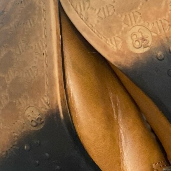 Pierre Dumas Lace Up Zipper Boots Women’s 8.5 Brown Tan 2 Toned Neutral Boho - Picture 7 of 9